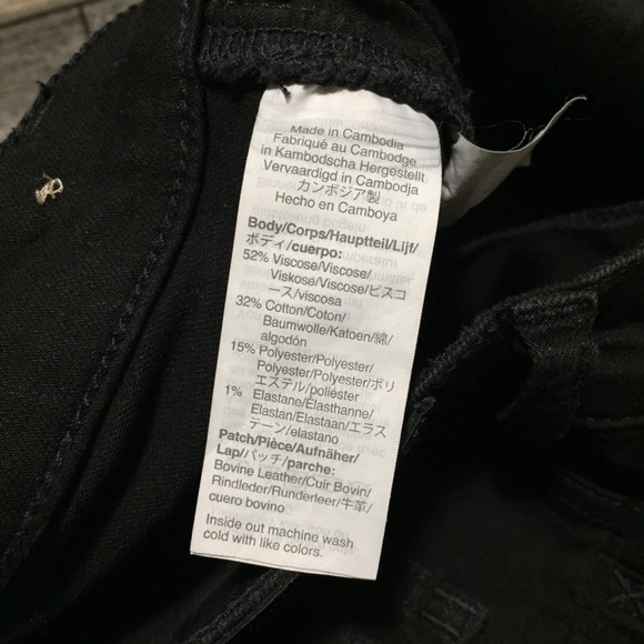 Madewell 11” Roadtripper Jeans Women’s 27 Black Denim Stretch Ankle Zippers - Picture 9 of 10